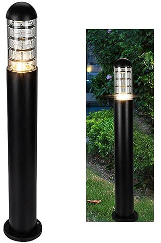 Chao Zan lampade da giardino Esterno,illuminazione da giardino,Palo da giardino, Esterno Terra alluminio, IP55 aiuole/sentieri,E27, Lampadina non inclusa (A)