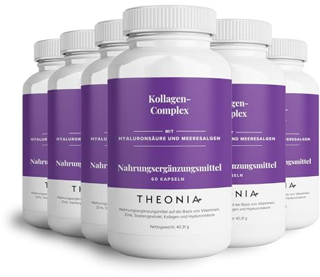Complexe collagène Theonia 360 capsules, acide hyaluronique & varech marin
