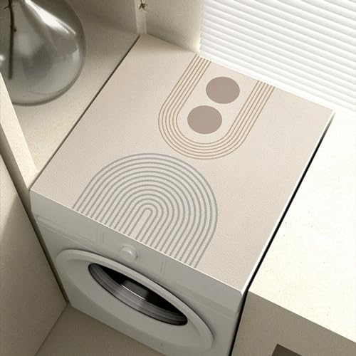 BALAMLB Top Protection Laveuse, Tapis Lave Linge Dessus Machine à Laver,Protege Supérieure Antidérapante Lave-Linge Imperméable Anti Poussière, pour à ou Sèche RéFrigéRateur C,40x60cm
