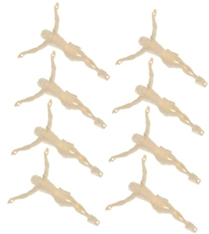 HOLIDYOYO Ornamenti Decorativi Gesù Diy Plastica 4 Pezzi Crocifisso Accessori Religiosi Per Decor Casa 4X3X0.8 Inch