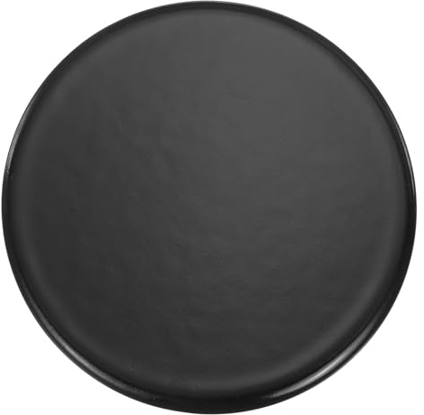 sourcing map Gas Stove Burner Cap, 100mm / 3.94 Inch Flat Metal Cooker Hat Replacement Burner Crown Flame Cap Cover for Stove Oven Surface Burner Cap, Black