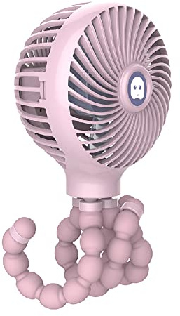 TFixol Ventilador Portatil Recargable USB Silencioso para Bebe - Pinza 300g 3 Velocidades Carriola
