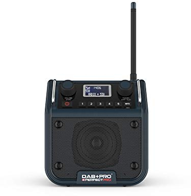 PerfectPro Baustellenradio Dab+pro Digitalradio-Empfang RDS-Senderinformation