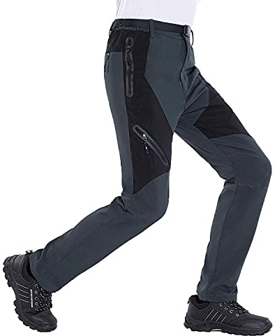 LUI SUI Pantalon de Marche en Plein air pour Hommes Pantalon de randonnée Respirant Coupe-Vent léger pour Le Printemps été Automne