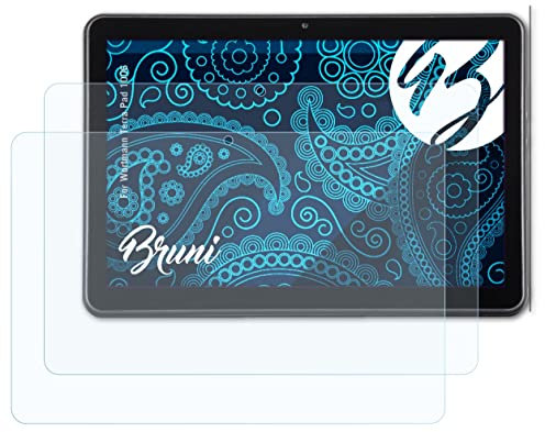 Bruni Protecteur d'écran compatible avec Wortmann Terra Pad 1006 Film Protecteur, cristal clair Écran protecteur (2X)