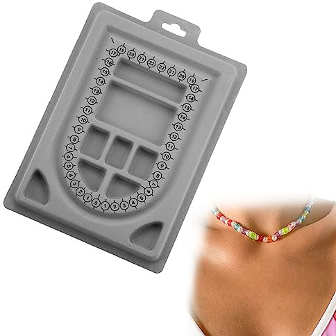 Design Platte für Perlen,Armband Design Brett,Board Tablett für Perlen,beflockt Perlen Board Halskette,Perlenschmuck Organizer Tablett,Beadsmith Bead Design Brett,DIY Schmuckherstellung Tablett