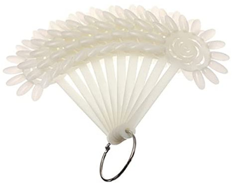 Healvian Espositore Nail Art Rigida Bianco Da Stecche Con Tip Per Pratica e Mostra Unghie Compatte e Facile Utilizzo Per Professionisti e Principianti