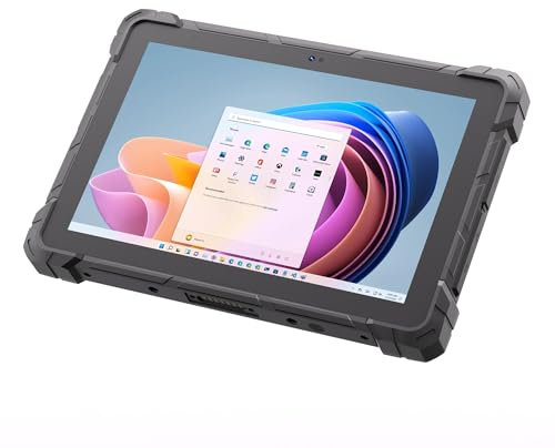 HEIGAOLAPC Rugged Tablet Industrial Outdoor Tablet PC Waterproof 10.1 Win 11 Pro, N100 CPU 8GB RAM 128GB eMMC, 1920 * 1200 IPS Sunlight Readable Display, 8000mAh Battery /4G LTE GPS/WiFi / BT5.0