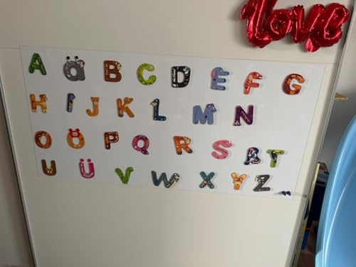 Magnettafel | Memotafel | Selbstklebend | Magnetleisten mit 5 Stück starke Magnete | Büro, Pinnwand, Fotowand, Dokumente Kühlschrank beschreibbar, abwischbar, magnetisch (weiss, 50x40cm)