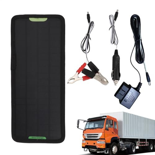 Erhaltungsladegerät für 5W Autobatterie-Ladegerät Aufbewahrungsladegerät, Solar-Autobatterie-Ladegerät | 12V, einfache Installation, Lagerung