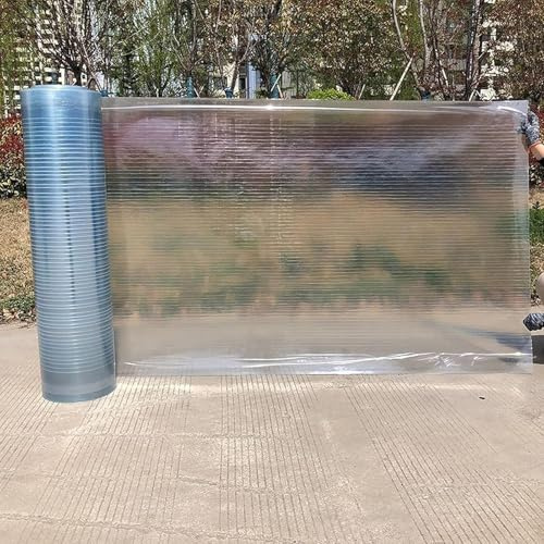 2mm Placas de Policarbonato,Hoja de Plástico Transparente Ligero Panel Duradero Láminas Repuesto for Invernadero Resistentes a Luz for Techos,Cocheras,Solarios y Cerramientos, 0,8/1/1,2/1,5m(1x10m/3.2