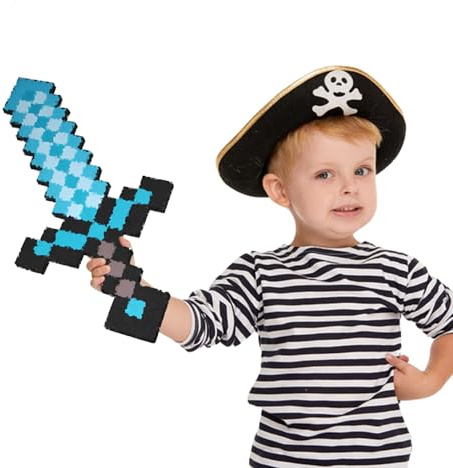 SCBOY 2 Piezas 45cm Juego Espada Y Pico para Niños Juego De rol Disfraz Carnaval De Halloween Y como Regalo