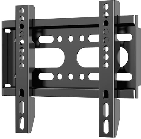 Fixed Tv Wall Bracket for 14-42 Screen Monitor Ultra Slim Universal tv Mount 25kg Capacity, Max VESA 200x200m 32 39 40 Monitor Wall Bbracket