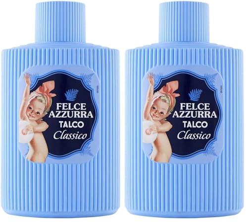Felce Azzurra Talkumpuder, Klassik-Duft, 200 g (Packung mit 2)