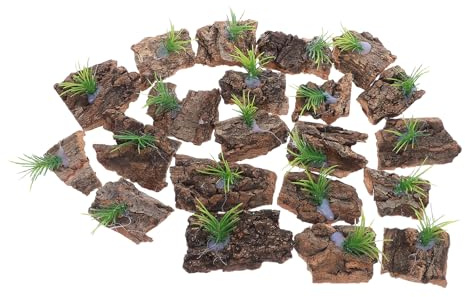 LOLIPPYY 24 Piezas de Árbol Natural para Terrario de Hábitat para Reptiles Escalada para Geckos