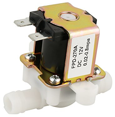 DC 12V Solenoid Valve, OD 12mm Normally Closed Electromagnetic Switch Water Inlet Switch Solenoid Valve