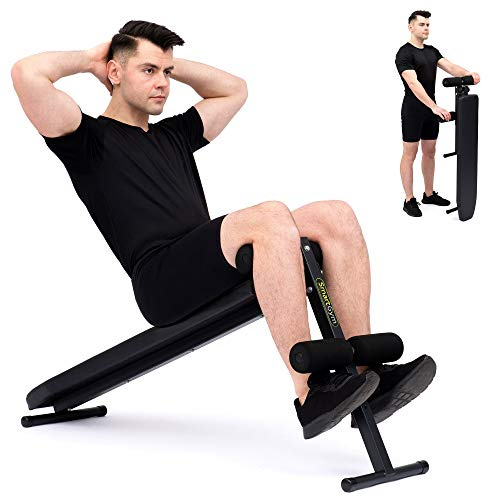 Marbo Sport Panca per allenamento addominale Panca per allenamento addominale Panca per pesi nera SmartGym SG-15