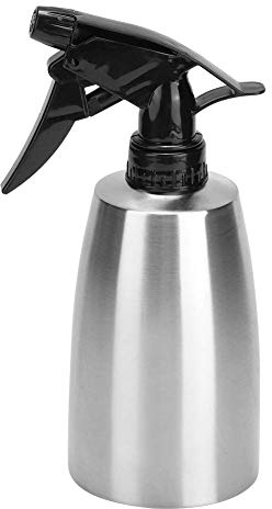 Spruzzini Vuoti per Capelli Pulizia, 400 ML Bottiglie di acciaio inossidabile Vuote con Testina Regolabile, multifunzione Grilletto Spruzzatore per Piante Giardino