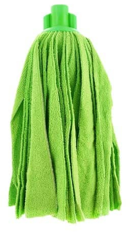 CABLEPELADO - Mocio ecologico in microfibra con strisce piatte, pulizia e igiene, adatto per qualsiasi tipo di pavimento e superficie, colore verde