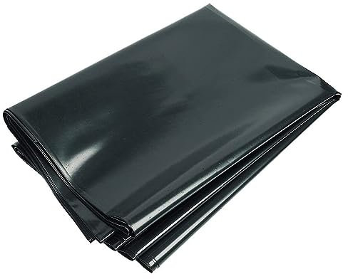 Rubber Pond Liner 2x2m 3x5m 4x6m 2.5x10m 6x8m 7x10m 8x12m Black Pond Liners 0.12mm Thickness For Koi Ponds,Garden Landscaping Pools Fountain Waterproof Membrane, Easy Cutting(Size:5x5m(16.4x16.4ft))