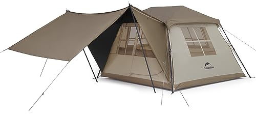 Naturehike Camping Zelt 2-4 Personen Pop Up Zelt Familie Kuppelzelt Wasserdicht Wurfzelt Einfach Aufzustellen Automatikzelt für Camping Wandern Outdoor