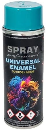 VE-INDUSTRIES Spray de peinture selon RAL - 400 ml - Peinture colorée pour bois, métal (bleu eau - RAL5021)