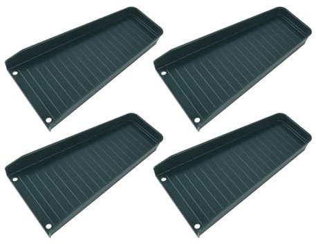 TIKATARER Extensions de Bec de Descente de Gouttière, Extension de Drainage de Bec de Descente 4 Pièces Rallonge de Bec de Descente Fixe Inverseur de Descente de Gouttière Protection de