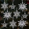 9pz Decorazioni Addobbi Albero di Natale Acrilico, Ciondoli FiocchiDI Neve Stelle Cristallo Trasparente da Appendere, Ornamenti Natalizi Albero di Natale