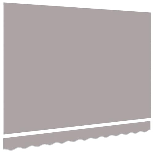 CIOURSTO Cubierta De Toldo De Reemplazo UV 3x2.5m Tela Principal 280x245cm, Cenefa 20cm, Amarillo Girasol Y Poliéster Antidescolorido, Cubierta para Sombrear Terraza Jardín (Amarillo Y Blanco)