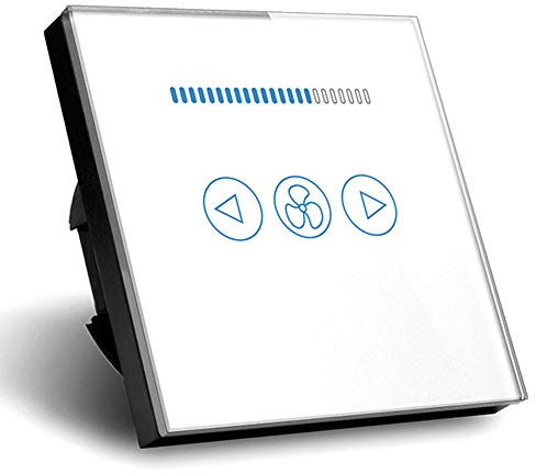 Regulador de velocidad de ventilador, interruptor de pared, interruptor táctil estándar de la UE, CA 110 ~ 250 V
