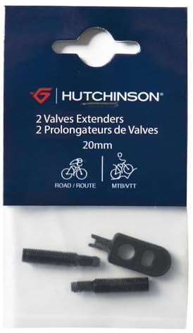 HUTCHINSON - Extensor de válvula x2 - Válvulas BTT, Carretera y Gravel - En Llantas Perfiladas - Accesorio para bicicleta - fácil instalación - 20 mm