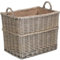 Vanilla Leisure - Log Basket Log Baskets For Wood Burner Indoor Large Wicker Basket Storage Log Burner Lined Log Store Indoors Size:D460xH350xW360mm Large Willow Storage