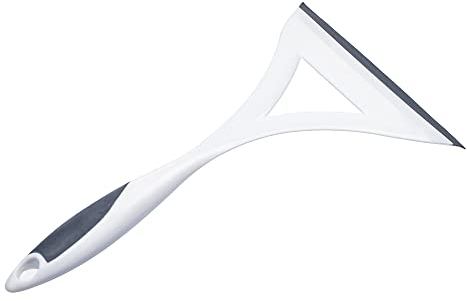 Invero Soft Grip Wiper Blade Squeegee for Streak Free Windscreens, Shower Screens, Windows, Tiles, Snow Car Windscreens, Mirrors and more - White