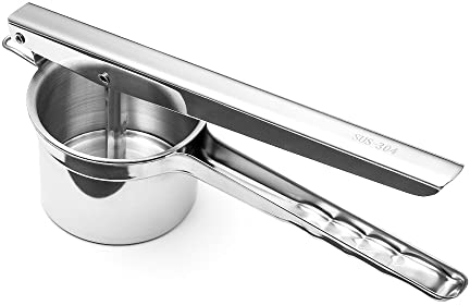Forgast Terre Press Press | Rostfritt stål Spaetzle Presspotatis, fruktjuice, vegetabilisk puré och frukt- och grönsakspuré | Längd 28 cm