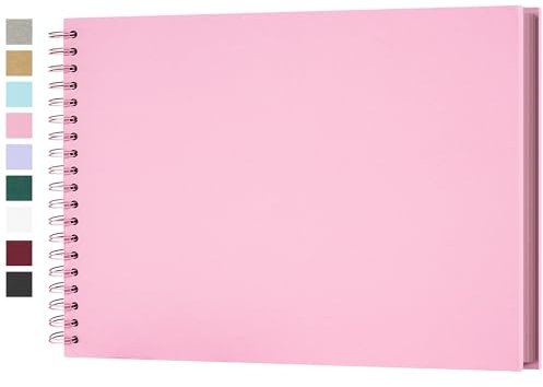 Yopih Scrapbook Album 28x20.5 cm Acid-Free Kraft Paper 20 Sheets 40 Pages