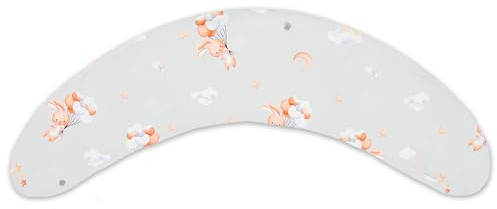 Federa per Cuscino allattamento e gravidanza 190cm – Guanciale laterale corpo per dormire sul fianco Supporto perfetto per il riposo e il relax Ideale per maternità e futuro mamme Forma a C Oeko-Tex