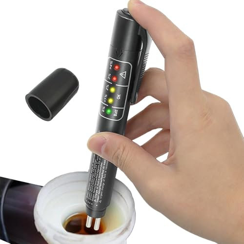 Bremsflüssigkeitstester, Bremsflüssigkeitstester Stift Mit 5 Anzeigen Bremsflüssigkeits Flüssigkeitstester Stift Bremsflüssigkeit Diagnosetest Werkzeug Für Auto