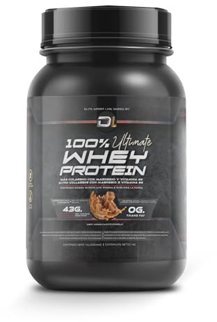 Whey Protein | Proteína en Polvo con Colágeno, Magnesio y Aminoácidos | Aumenta la masa muscular | Apoya el desarrollo y la recuperación muscular | Proteína fácil de digerir | Sabor Caramelo 1kg