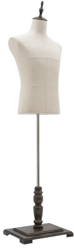 QIERF Maniquí, busto torso, busto de sastre, altura ajustable 150-180 cm, forma de vestido para boutiques y tiendas de ropa