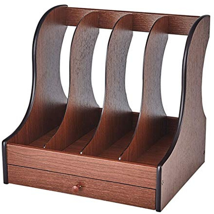 porte-dossiers, Étagère de classement en bois for bureau, colonne, boîte avec tiroir, étagère verticale simple for entreprise