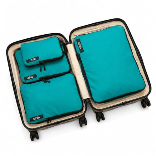 ciúb Compression Packing Cubes Organised Travel Fit 40% More in Luggage, Backpacks or Carry-Ons Lightweight Packing Cubes Suitcase Organizer Bags Durable Water Resistant Compressible