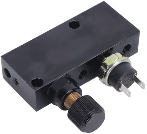 aqxreight Bromsproportioneringsventil med Distributionsblock 3000 PSI Aluminium för 3/16 Tum Bromsledning Bromsljuskabel Pigtail Justera Bak Till Broms Bromsproportioneringsventil med