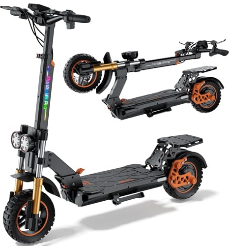 Ruitoo M5 Pro Trottinette Électrique, Batterie 48v 20.8Ah, Autonomie Max 70-80KM, Pneus Tout-Terrain 11 Pouces, 3 Modes De Vitesse, Écran Intelligent
