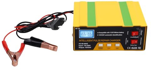 DGLDCSHUAI Cargador de batería de automóvil 12V 10A 24V 7.5A 180W Mantenedor de batería Inteligente automático Cargador de Goteo para vehículo Motocicleta SUV