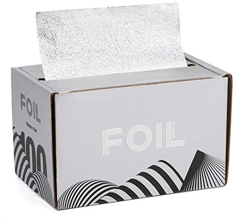 Segbeauty Aluminiumfolie für Haare, Folienrolle für Haarstyling Färbung Professionelle geprägte Haarmarkierungsfolien für Balayage Bleichen Friseursalon Werkzeuge Friseurbedarf (120 mm x 50 m)