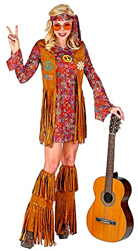 W WIDMANN MILANO Party Fashion - Kostüm Hippie Woman, Flower Power, Reggae, Faschingskostüm