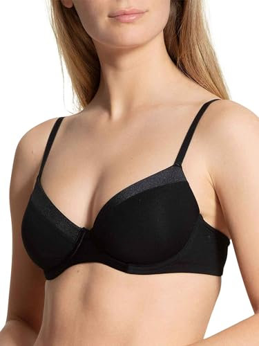 CALIDA Cate T-Shirt-BH Damen, verstellbare Träger, mit Satinblende