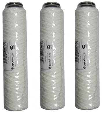 Kit de 3 filtros FA de 10 BX 5 MCR - Cartucho de hilo enrollado para filtrar los asientos del agua | Atlas filtros