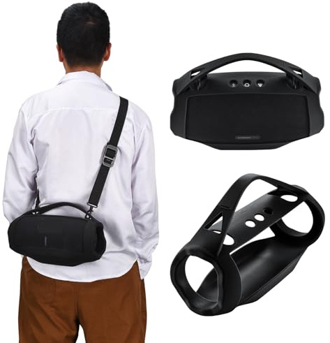 OURHZTB Silikon-Schutzhülle kompatibel mit JBL Xtreme 4 Wireless Bluetooth Audio Zubehör (schwarz)