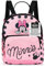 Get Trend Disney Minnie Mouse Rucksack Mädchen Teenager Cute Backpack Tagesrucksack Damen Klein für Alltag Reisen Shopping (Rosa Minnie Mouse)